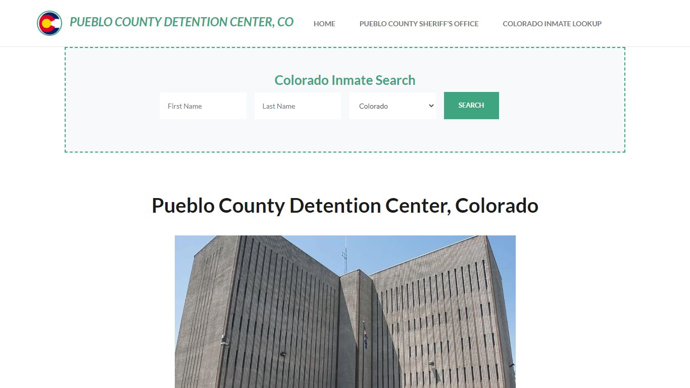 Pueblo County Detention Center, CO Inmate Roster, Offender Search